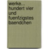 Werke... Hundert vier und fuenfzigstes Baendchen door Aristotle