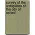 Survey Of The Anitiquities Of The City Of Oxford