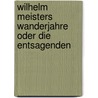 Wilhelm Meisters Wanderjahre oder die Entsagenden by Von Johann Wolfgang Goethe