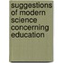 Suggestions of Modern Science Concerning Education