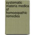 Systematic Materia Medica of Homoeopathic Remedies