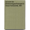 Cd-rom For Dollenmayer/hansen's Neue Horizonte, 6th door Dollenmayer