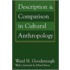 Description And Comparison In Cultural Anthropology