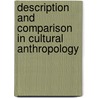 Description And Comparison In Cultural Anthropology by Ward H. Goodenough