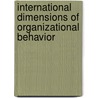 International Dimensions of Organizational Behavior door Nancy J. Adler