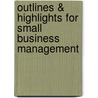 Outlines & Highlights For Small Business Management door Joel Corman