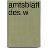Amtsblatt Des W door Württemberg Steuerkollegium