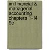 Im Financial & Managerial Accounting Chapters 1-14 9E door Powers