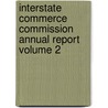 Interstate Commerce Commission Annual Report Volume 2 by United States Interstate Commission