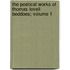 The Poetical Works of Thomas Lovell Beddoes; Volume 1