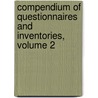 Compendium of Questionnaires and Inventories, Volume 2 by Sarah Cook