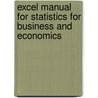 Excel Manual for Statistics for Business and Economics door P. George Benson