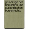 Grundzuge Des Deutschen Und Auslandischen Borsenrechts door Heinz Bremer
