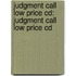 Judgment Call Low Price Cd: Judgment Call Low Price Cd