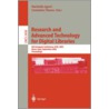 Research and Advanced Technology for Digital Libraries by M. Agosti