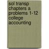 Sol Transp Chapters a Problems 1-12 College Accounting door McQuaig