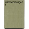 Unterweisungen F door Matthias Knoop