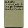 Badische Mundartgedichte und Geschichten aus Rheinhausen door Gustav Koßmann