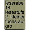 Leserabe 18. Lesestufe 2. Kleiner Fuchs auf gro door Manfred Mai