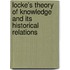 Locke's Theory Of Knowledge And Its Historical Relations