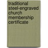 Traditional Steel-Engraved Church Membership Certificate by Not Available