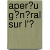 Aper�U G�N�Ral Sur L'Ͽ door Antoine Barth�Lemy Clot-Bey