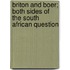 Briton and Boer; Both Sides of the South African Question
