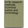 Im/Tb Research Methods F/Criminal Justice and Criminology door Maxfield