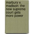 Marbury V. Madison: The New Supreme Court Gets More Power