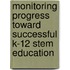 Monitoring Progress Toward Successful K-12 Stem Education