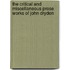 The Critical And Miscellaneous Prose Works Of John Dryden