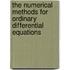 The Numerical Methods For Ordinary Differential Equations