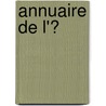 Annuaire De L'Ͽ by Maurice Block