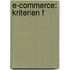 E-Commerce: Kriterien f