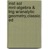 Inst Sol Mnl-Algebra & Trig W/Analytic Geometry,Classic Ed by Swokowski