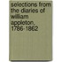 Selections from the Diaries of William Appleton, 1786-1862
