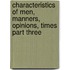 Characteristics of Men, Manners, Opinions, Times Part Three