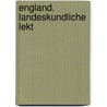 England. Landeskundliche Lekt by Rachel Bladon