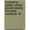 Moleskine Golden Yellow Pocket Weekly Turntable Notebook 18 by Moleskine