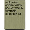 Moleskine Golden Yellow Pocket Weekly Turntable Notebook 18 door Moleskine