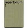 Repertorium f door Johan Gotfried Eichborn