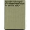 Spanish Tran Cmg for Businessfundamentals for Salon & Spa P door Milady