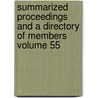 Summarized Proceedings and a Directory of Members Volume 55 by American Association for the Science