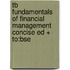 Tb Fundamentals of Financial Management Concise Ed + To:Bse