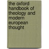 The Oxford Handbook of Theology and Modern European Thought door Nicholas Adams