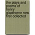 The Plays And Poems Of Henry Glapthorne Now First Collected