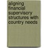 Aligning Financial Supervisory Structures with Country Needs