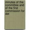 Minutes of the Committee and of the First Commission for Det by New York Commissioners Conspiracies
