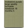 Moleskine Purple Large Weekly Turntable Notebook 18 Months H door Moleskine