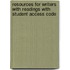 Resources for Writers with Readings with Student Access Code